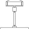 ClearGrip: Standfuß Ø 8,5 cm / 5 cm / Schildhalter groß