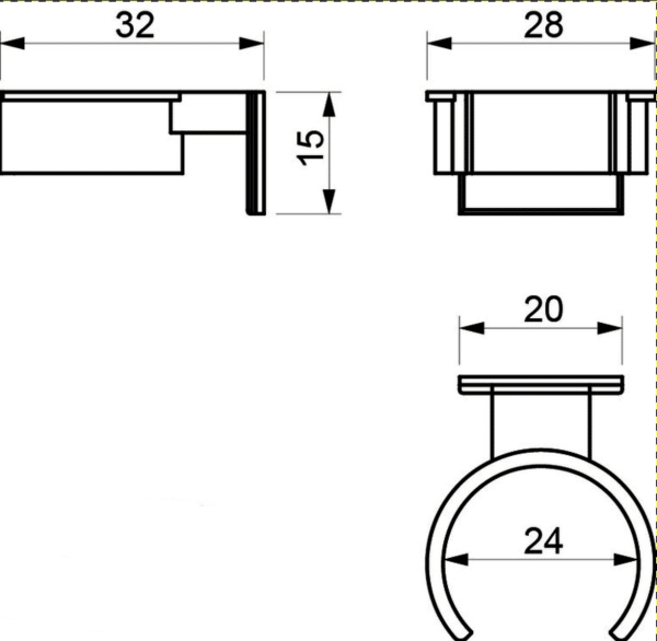 Rohrklemme Ø 21-25 mm weiß – Bild 2